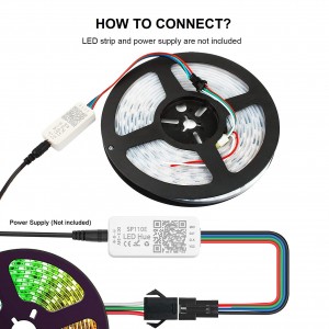 Controller LED IC pixel Bluetooth RGB/RGBW- 5-24V DC - 1024 pixel