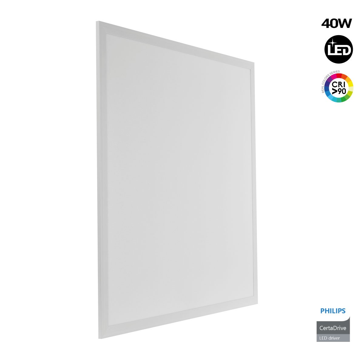 Pannello LED Backlight da incasso 60x60cm - 4400lm - driver Philips - 40W