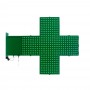 Croce LED farmacia monocolore verde - 80x80cm - Bifacciale