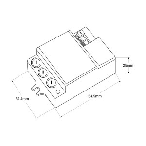 Sensore di movimento a microonde 180°/ 360° Superficie - IP20