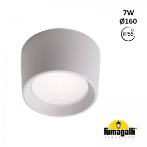 Downlight a soffitto CCT "Livia 160" FUMAGALLI - 7W - GX53 - IP55