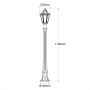 Lampione LED da esterno FUMAGALLI "MIZAR/ANNA" - 110 cm - 6W - E27 - IP55