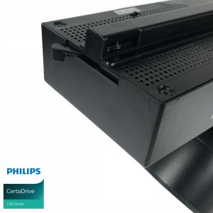 Faretto LED a binario monofase speciale per macellerie - Driver integrato Philips CertaDrive - LED COB - 40W