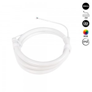 Neon LED flex RGB 360º - Ø22 mm - 2 metri - 24V DC- 240Ch/m - 28W/m - IP65