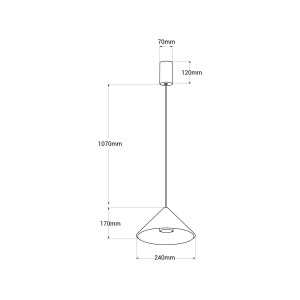 Lampada a sospensione di design "Cima" - 13W - Driver Eaglerise - Bianco caldo