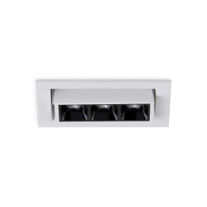 Faretto lineare LED da incasso 6W - Orientabile - UGR18 - CRI90