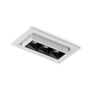 Faretto lineare LED da incasso 6W - Orientabile - UGR18 - CRI90