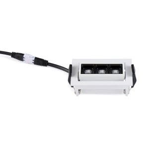 Faretto lineare LED da incasso 6W - Orientabile - UGR18 - CRI90