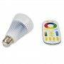 Lampadina LED RGBWW E27 8W a radiofrequenza