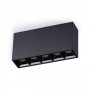 Faretto lineare LED nero da superficie - 10W - UGR18 - CRI90 - Chip OSRAM