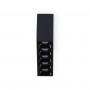 Faretto lineare LED nero da superficie - 10W - UGR18 - CRI90 - Chip OSRAM