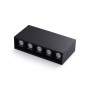 Faretto lineare LED nero da superficie - 10W - UGR18 - CRI90 - Chip OSRAM