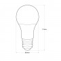 Pack x 10 - Lampadina LED E27 A60 - 9W