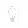 Lampadina a filamento LED E27 - 6,5W - Fumagalli - 2700K