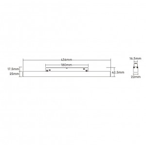 Apparecchio lineare a binario magnetico CCT - 20W - UGR18 - Mi Light