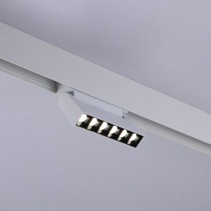 Faretto lineare LED orientabile a binario magnetico 48V - 6W - UGR16 - Bianco