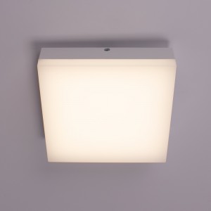 Plafoniera LED quadrata a tenuta stagna 15W - IP44 - 4000K