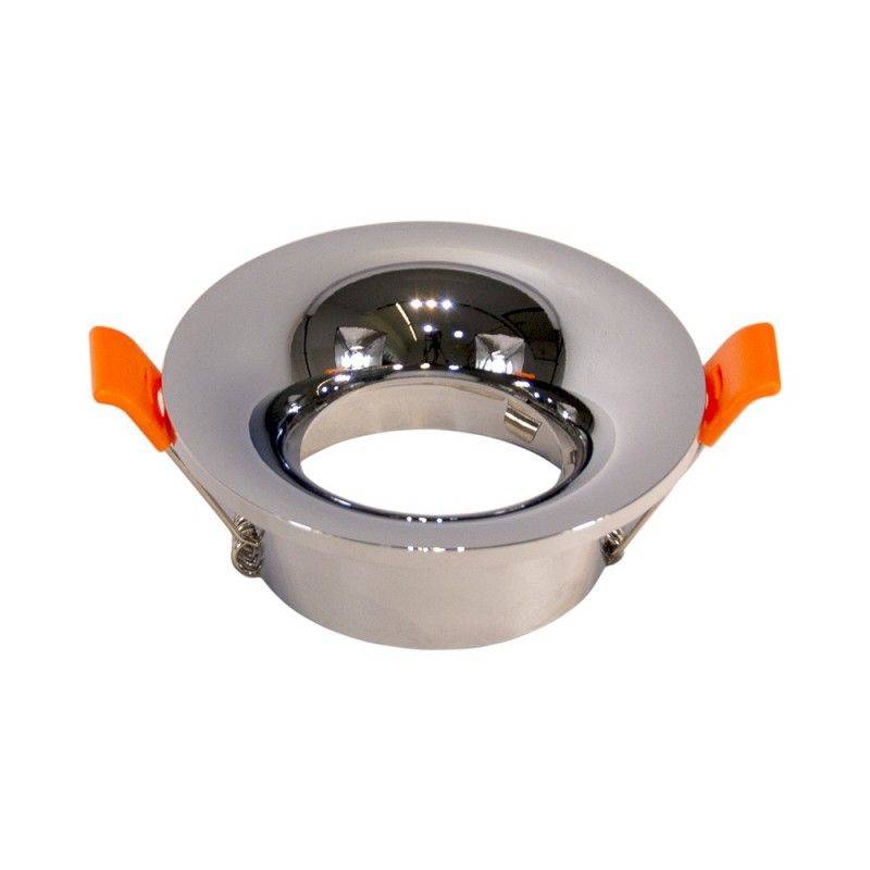 Anello tondo fisso da incasso per lampadina dicroica GU10 / MR16