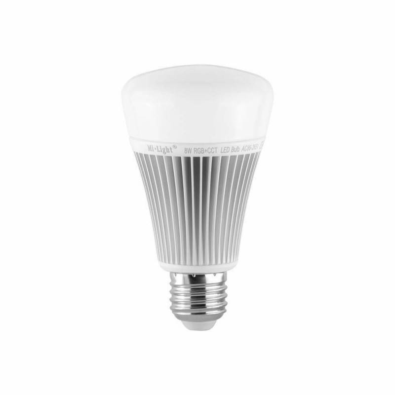 Lampadina LED RGBWW E27 8W a radiofrequenza