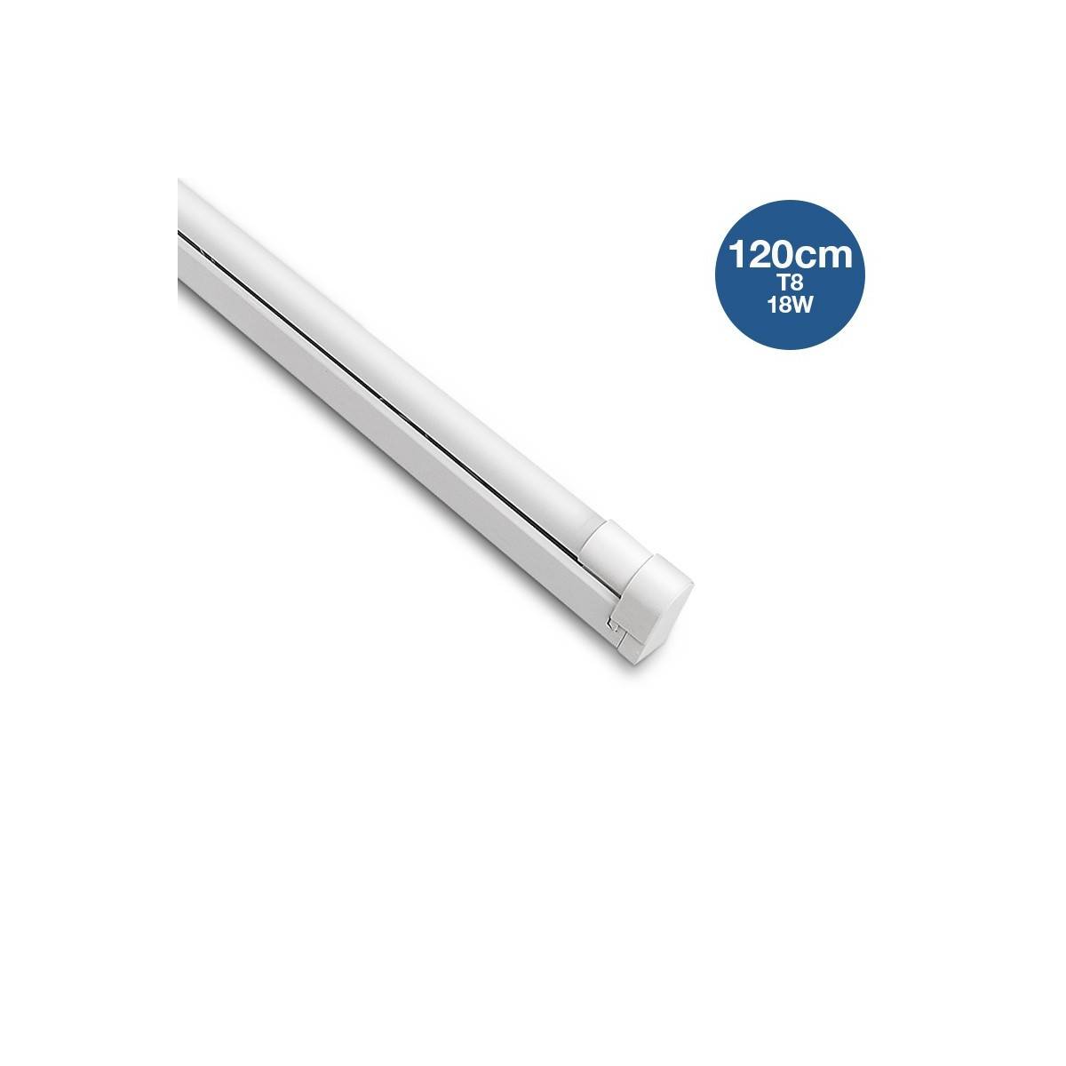 Kit strip porta-tubo e tubo LED T8 120cm 18W