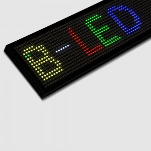 Letreiro LED programável RGB 130x9,5cm WIFI / USB