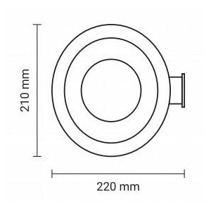 Candeeiro solar LED exterior com sensor 3W - IP65