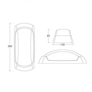 Aplique de parede com sensor FUMAGALLI FRANCY Opal E27 IP66