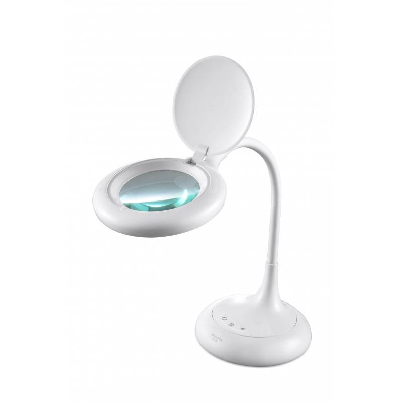 Candeeiro de mesa com lupa LED 8W CCT dimável