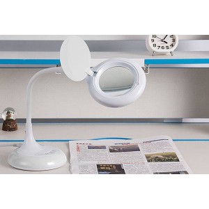 Candeeiro de mesa com lupa LED 8W CCT dimável