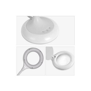 Candeeiro de mesa com lupa LED 8W CCT dimável