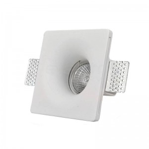 Aro de gesso downlight encastrável quadrado GU10 IP20