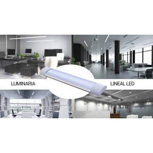 Luminaria linear LED 60cm de alta potência CCT com sensor IP20