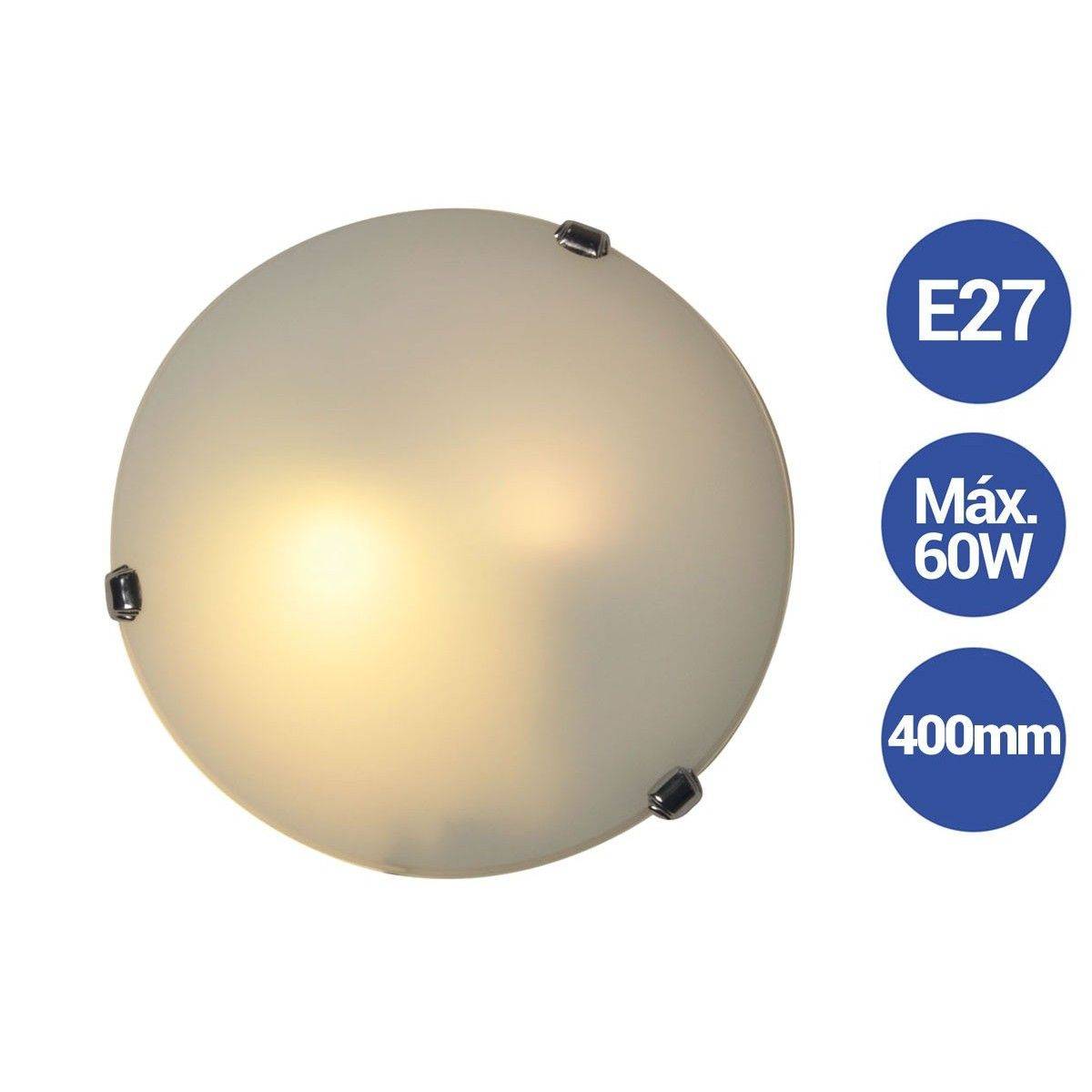 Aplique de cristal clássico Ø400mm VETRO "Luna Piena" 2xE27