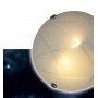 Aplique de cristal vintage Ø400mm VETRO "Luna Piena" 2xE27