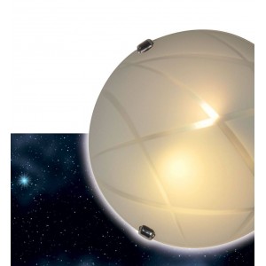 Aplique de cristal vintage Ø400mm VETRO "Luna Piena" 2xE27
