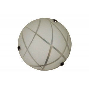 Aplique de cristal vintage Ø400mm VETRO "Luna Piena" 2xE27