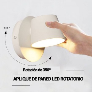 Aplique de parede LED "KOP-3" orientável 18W