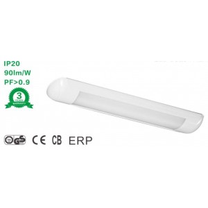 Luminária Linear LED Iintegrado 60CM 16W IP20