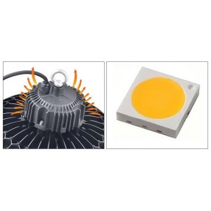 Campânula LED Industrial UFO 100W 13000LM Chip Samsung 5000K IP65