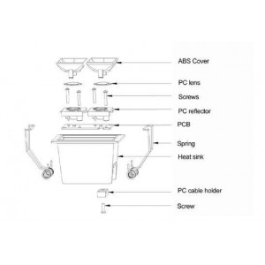 Focos LED Downlight Linear de empotrar 4W UGR19