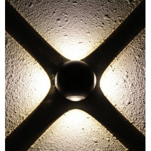 Aplique de parede LED "CROSS" 12W IP44