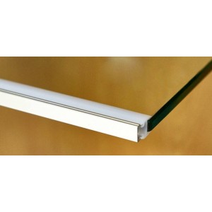 Perfil para fita LED para vidro e estante 25x14mm (2m)