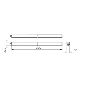 Luminária LED T5 30cm 5W opalina UGR 26 - Philips