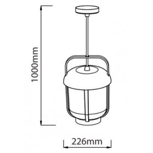 Candeeiro  para exterior "Serène" IP54 E27