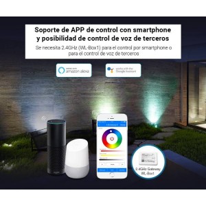 Foco LED com estaca para jardim 6W RGB + CCT | Mi Light