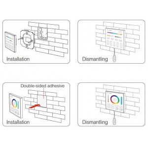 Controle remoto de 4 zonas RGB e RGBW | Mi Light