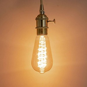 Lâmpada de filamento LED retro ST64 4W vintage Edison E27 regulável