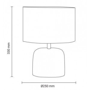 Candeeiro de mesa cerâmica "WILD" E27