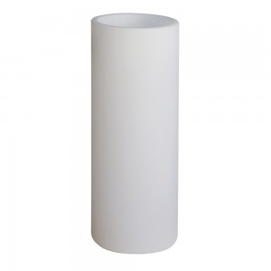 Vaso LED RGBW de Resina Branca, 40x80cm, 7W, IP65, sem fios