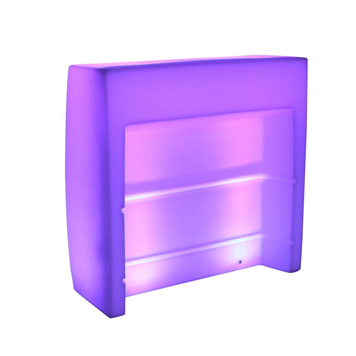 Balcão bar LED RGBW 10W recarregável IP65 110x46x110cm